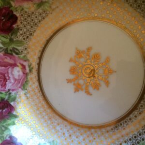 Bowl - Antique - Gold and Roses