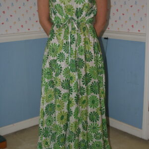 Green and Silver Long Dress