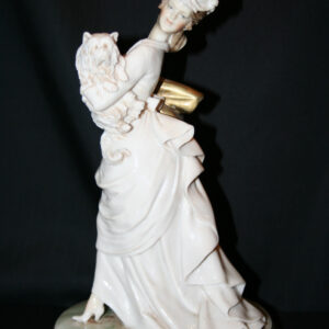 Girl with Dog - Capodimonte Figurine