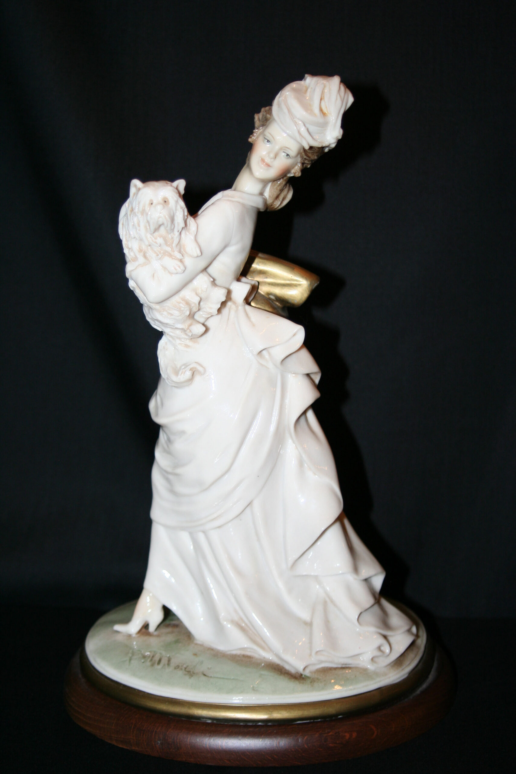 Girl with Dog - Capodimonte Figurine